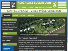 Tablet Screenshot of flugplatz-eggersdorf.de